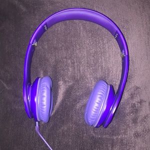 Purple Beats w case and cord